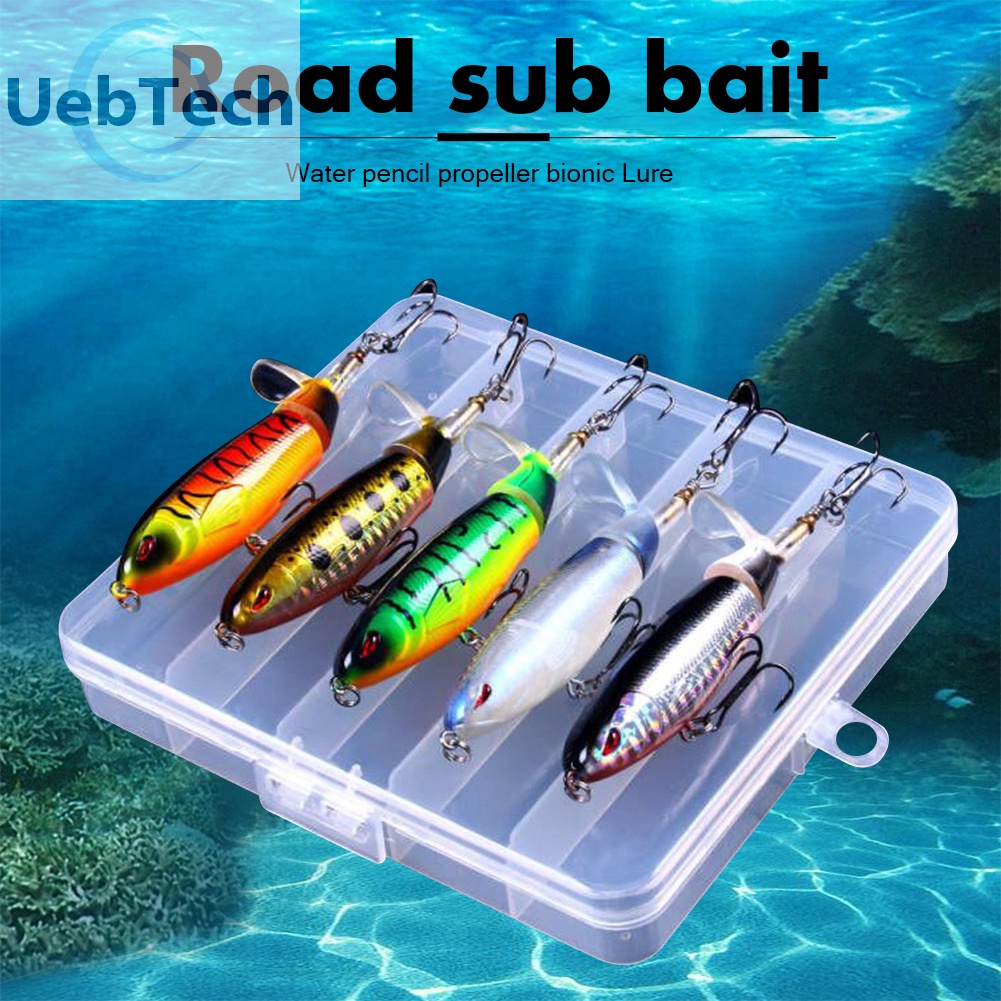Set 5 mồi câu cá nhân tạo cứng chuyên dụng