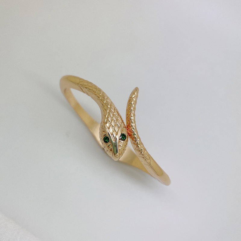 Vòng Tay Xương Rắn Kim Loại Mạ Vàng Thời Trang Dành Cho Nam Và Nữ