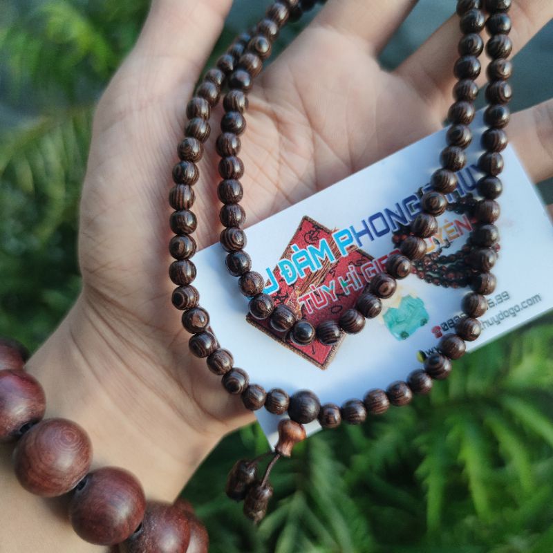 Vòng tay gỗ mun, chuỗi hạt phật giáo may mắn | BigBuy360 - bigbuy360.vn