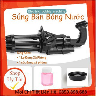 Súng Bắn Bong Bóng 8 Nòng Siêu Mạnh