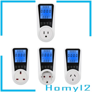 Electric Wattmeter Energy Monitor Large Display Screen Electric Consumption