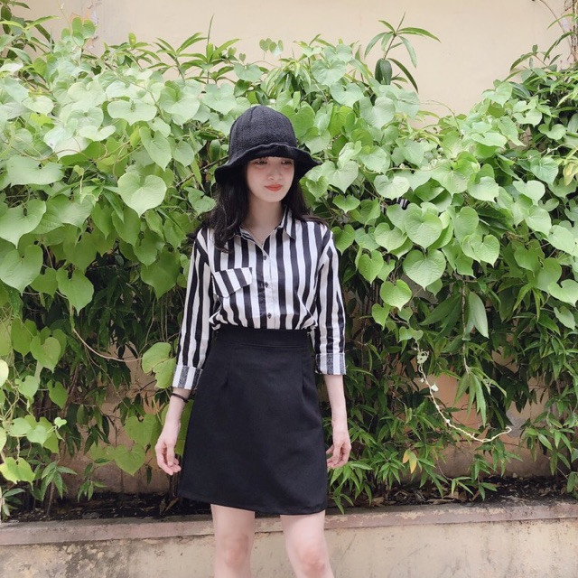 CHÂN VÁY CHỮ A ( Trắng/ Đen) | BigBuy360 - bigbuy360.vn