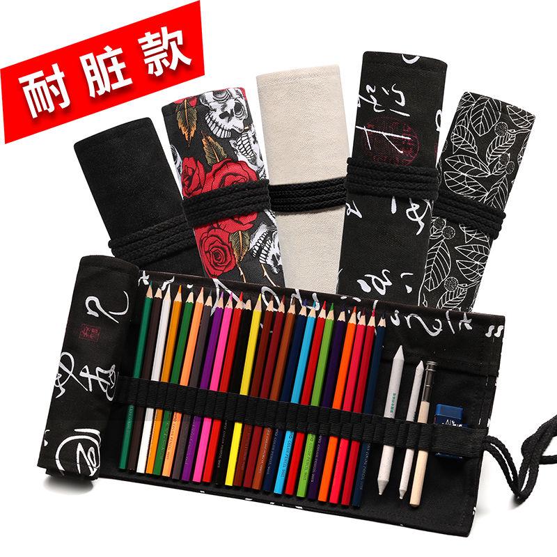 Túi đựng bút dạng cuộn 12/24/36/48/72 lỗ cắm bút