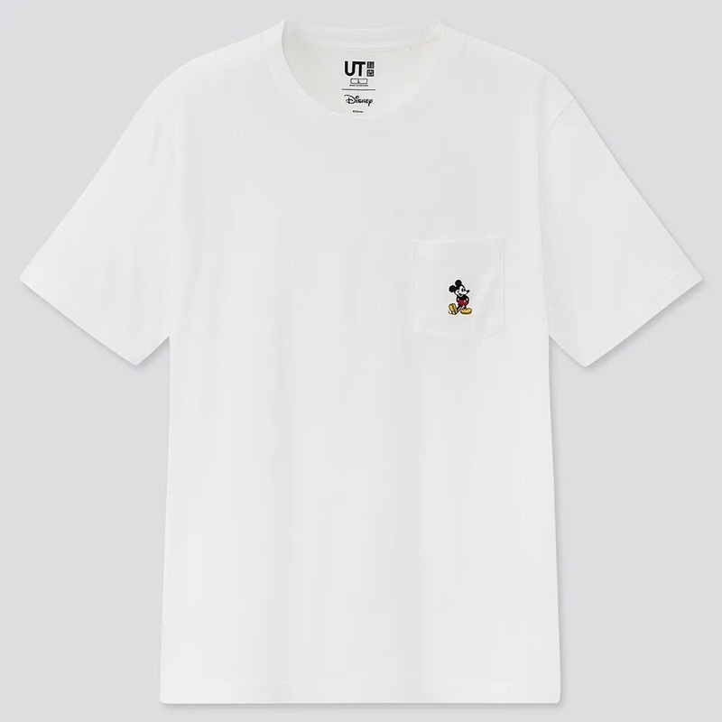 ÁO THUN TRƠN TAY NGẮN MICKEY THÊU