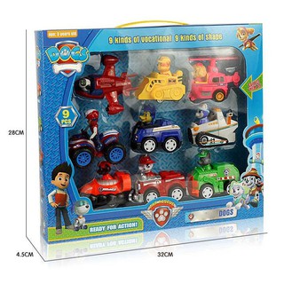 BỘ 9 CHIẾC XE CHÓ CỨU HỘ PAW PATROL
