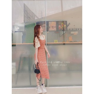 Sét Yếm Hoa Nhí Đỏ MAICHI246