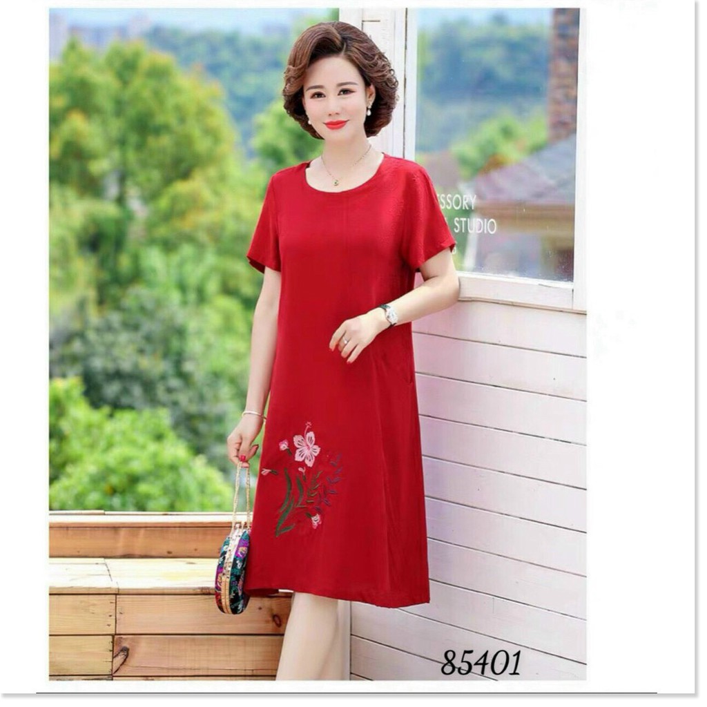 ĐẦM THÊU HOA,HỌA TIẾT TRƠN NHƯNG KHÔNG KẾM PHẦN SANG TRỌNG THỜI TRANG KOKO MI