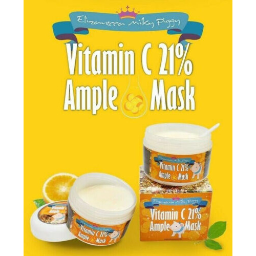 EXP (Hàng Mới Về) Mặt Nạ Sữa Bổ Sung Vitamin C 21% 100g 21.05.19 / Clearance Exp:21.05.19 [Elizavecca] Milky Piggy VitaminC 21% Ample Mask 100g