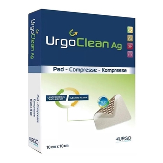 Gạc UrgoClean Ag giúp chống lại nhiễm khuẩn cục bộ kt 10x10cm(01 miếng)