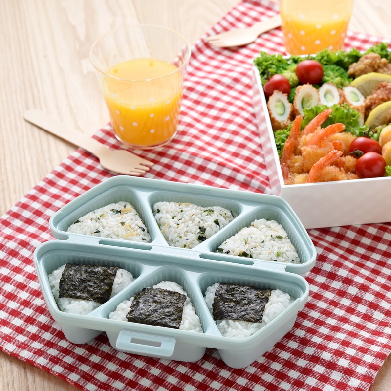 Khuôn Làm Cơm Nắm Onigiri Hình Tam Giác 6 Trong 1