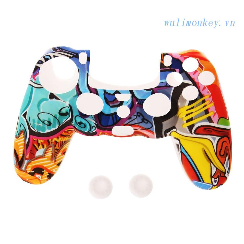 Vỏ Bọc Silicone Cao Su Mềm Dẻo Cho Tay Cầm Chơi Game PS4 Slim Pro Ốp