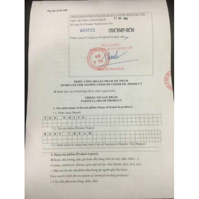 KEM 𝐁𝐎𝐃𝐘 BEOVI Too WHITE Dưỡng Trắng Da Cao Cấp | BigBuy360 - bigbuy360.vn