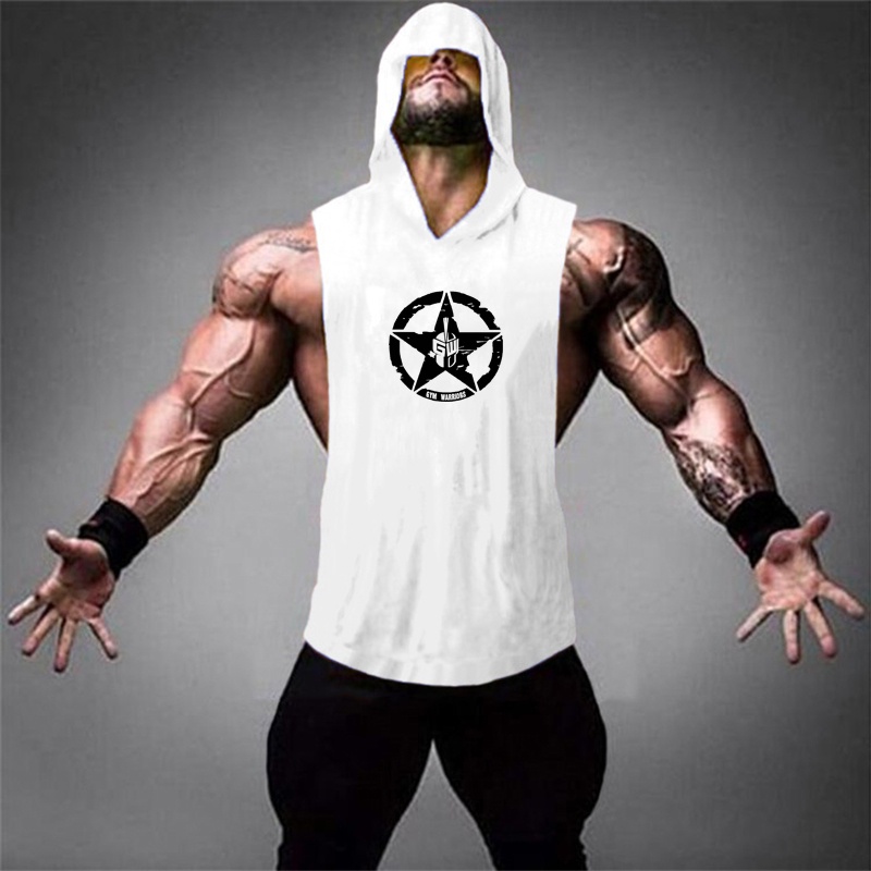 Áo Thun Ba Lỗ Có Mũ Trùm Đầu Thời Trang Mới Cho Nam