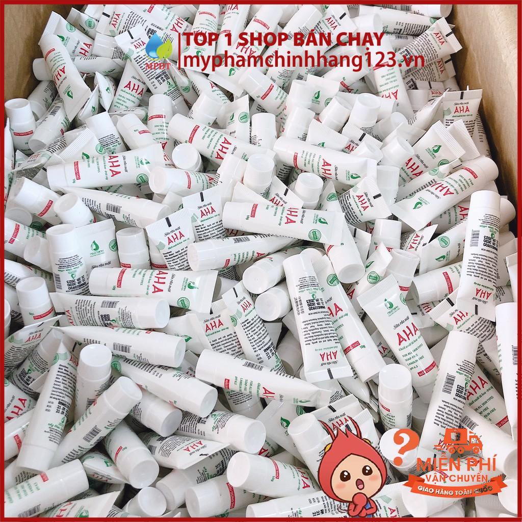 (10GR mẫu mới 2020) Sữa Rửa Mặt AHA chiết xuất từ hoa và trái cây chính hãng Ngân Bình