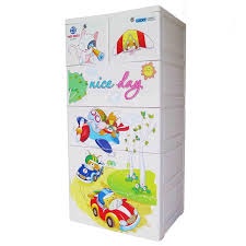 Hoả tốc Tủ nhựa Lucky 5 tầng Việt Nhật 60*47*122cm