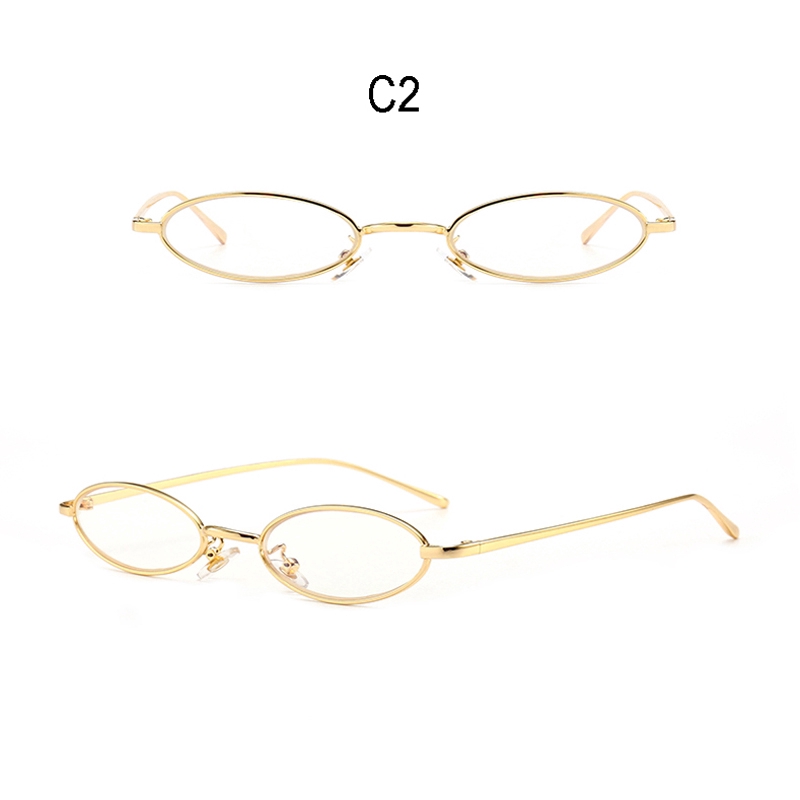 Đôi kính mát gọng hình Oval độc đáo thời trang cho nam nữ