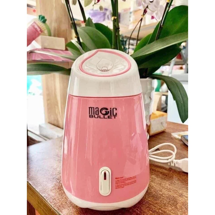 💥Máy sông hơi mặt thảo dược Magic Bullet 2 trong 1, Máy xông chanh sả, phun sương tinh dầu mini, Bảo Hành 06 Tháng