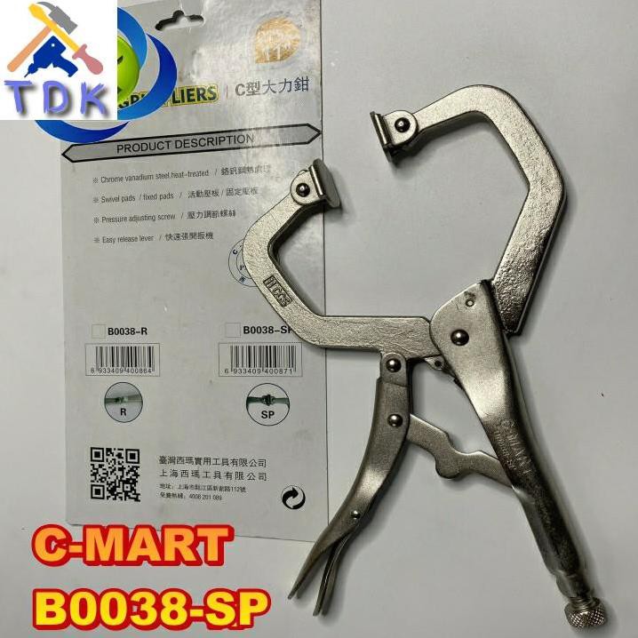 Kìm bấm chữ C C-Mart B0038-SP chiều dài 275mm có đế kẹp