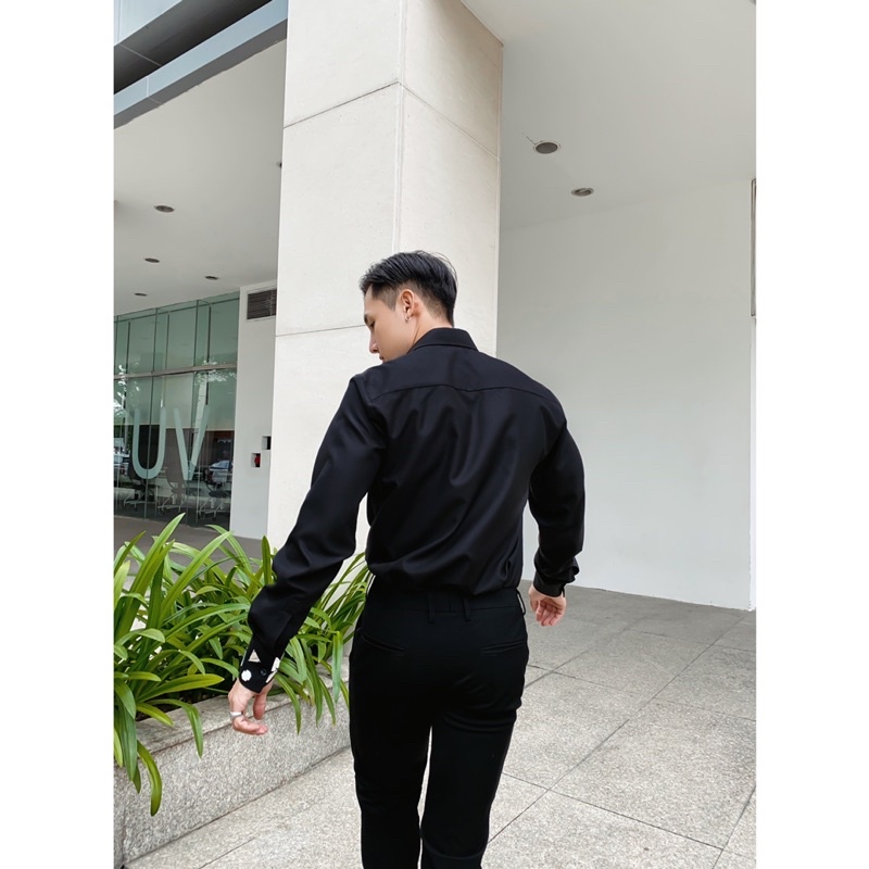 ÁO SƠ MI NAM ĐÍNH KÍNH