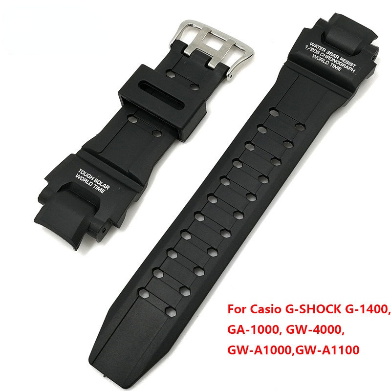 Dây Đeo Thay Thế Bằng Silicone Chống Nước Cho Đồng Hồ Thể Thao Casio G-Shock GA-1000 / 1100 GW-4000 / A1100 G-1400