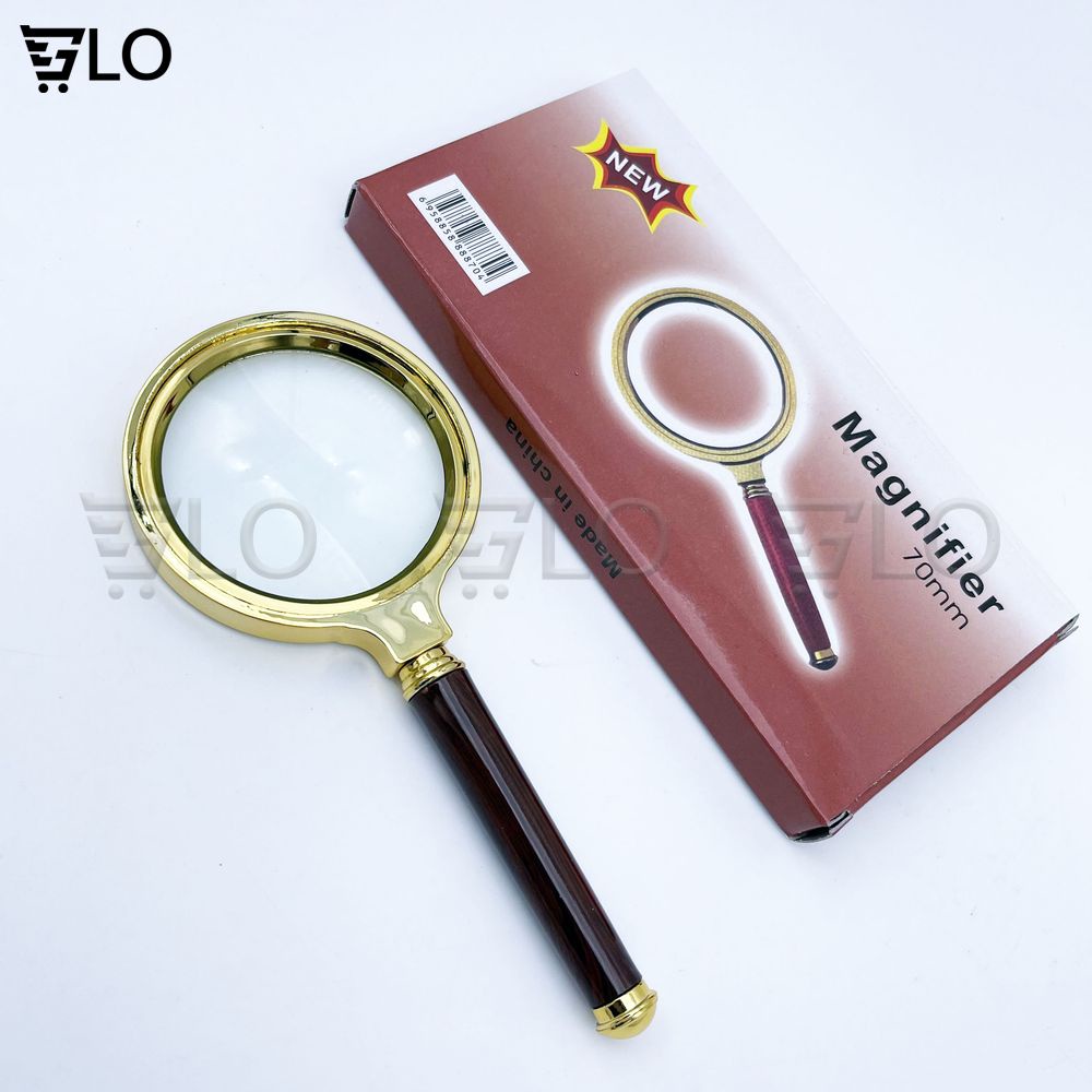 Kính Lúp 3D Magnifier 70mm Cầm Tay Giúp Nhìn Rõ Vật Nhỏ