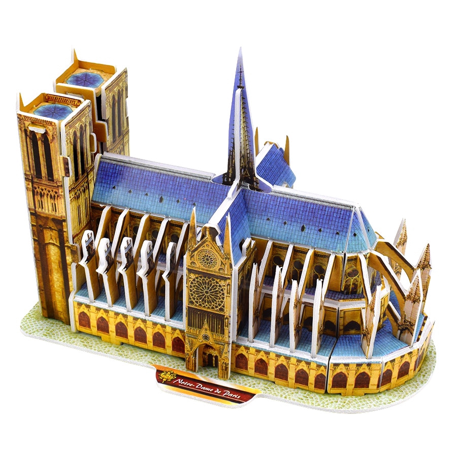 Bộ đồ chơi lắp ráp mô hình Nhà thờ Đức Bà Paris 3D dành cho trẻ em