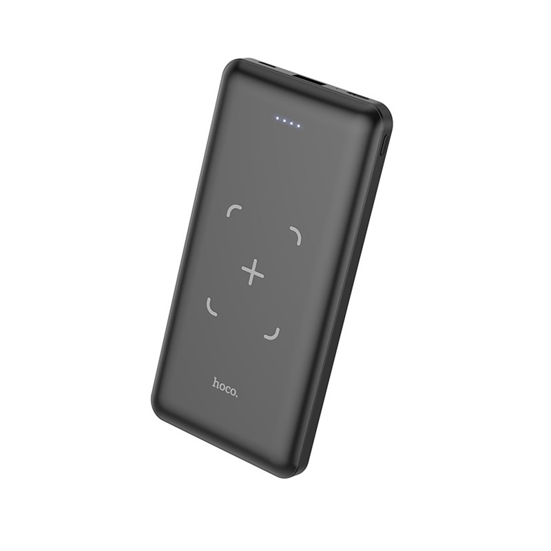 Pin dự phòng sạc không dây di động HOCO J50 Surf dung lượng 10000mAh, đầu ra USB 2A, đèn báo LED - Hàng chính hãng