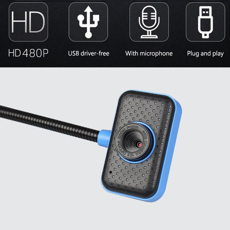 Webcam USB độ nét cao tích hợp micro giảm tiếng ồn để máy tính để bàn tiện dụng | BigBuy360 - bigbuy360.vn