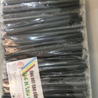 Ống Hút Trà sữa F12 Đen bọc màng