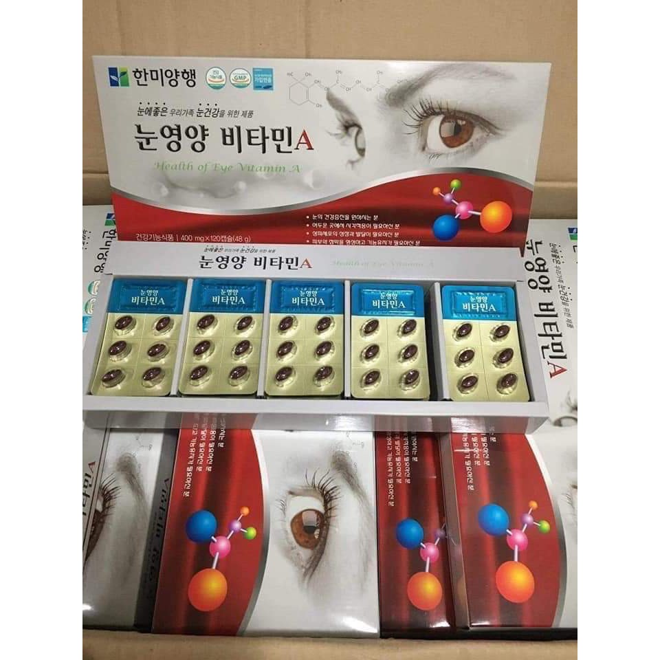 [ Trợ Giá ] Bổ Mắt VitaminA Hanmi Hàn Quốc, Hộp 120 viên