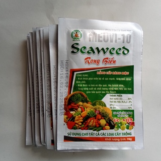 Phân bón lá - seaweed rong biển, phân bón lá hữu cơ rong biển, phân hữu cơ rong biển / gói 10gr
