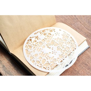 Thước mẫu stencil Mẫu hoa tròn