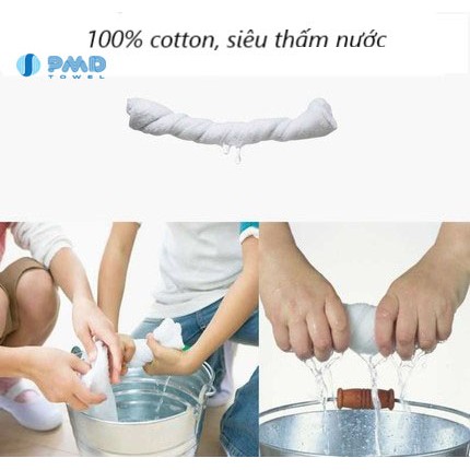 20 Khăn lau kính đa năng xuất Nhật cotton mềm thấm nước tốt lau sạch không ra lông trầy xước vật dụng