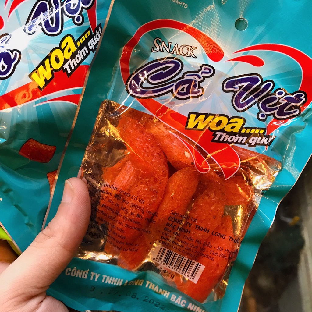 Gói Snack Cổ Vịt Thơm Ngon Đậm Vị Cay Nhẹ