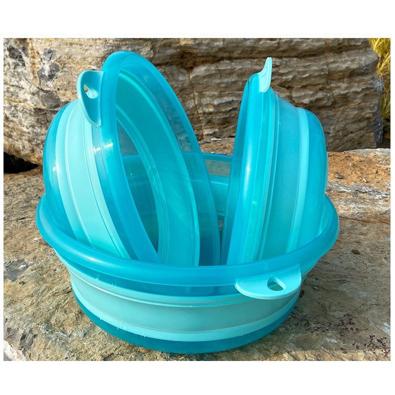Thau  Trộn Mồi Silicon gấp gọn