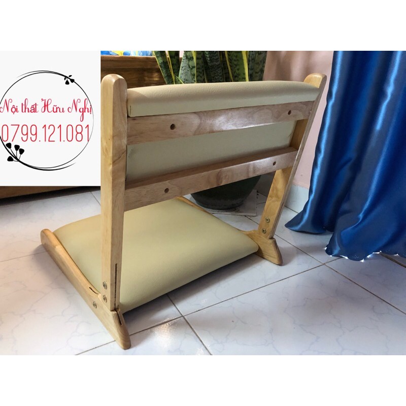 Ghế nệm ngồi bệt  khung gỗ nệm Simili chống bụi chống hâm nóng