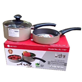 Bộ nồi chảo Baby 16cm, dùng được bếp từ