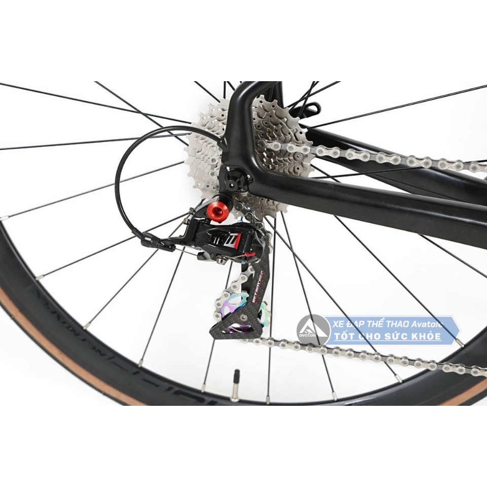 Xe đạp đua Twitter CYCLONE pro 2021, Khung sườn Carbon Nano (EPS Technology), Bộ truyền động Retropec 22speed, Màu trắng