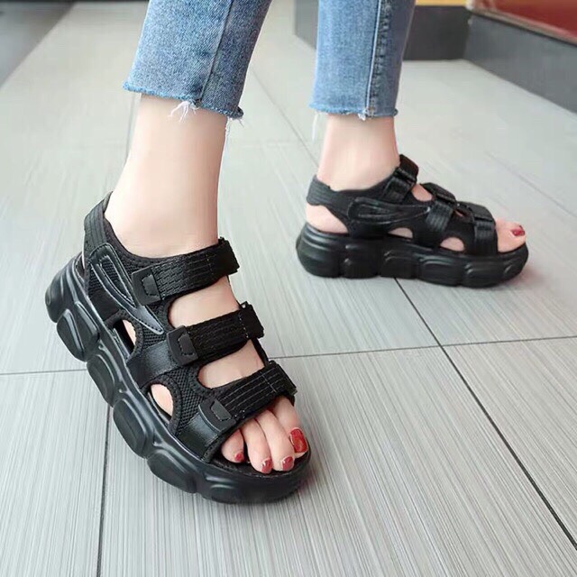 Giày sandal 3 quai mới SDFL đế vân siêu đẹp hàng Quảng châu cao cấp