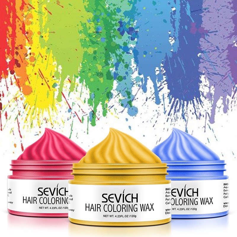 Sáp nhuộm tóc tạm thời SEVICH màu Đỏ Hồng 120g/hộp