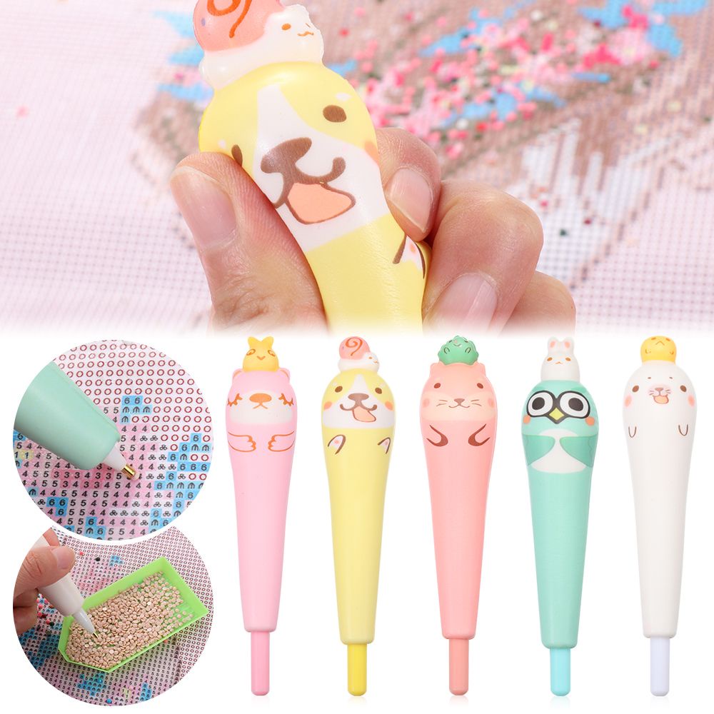 Bút Đính Đá Nhân Tạo Mềm Mại Họa Tiết Hoạt Hình 5D DIY