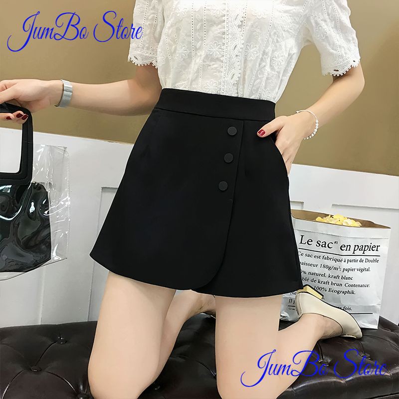 Quần Giả Váy Phối 3 Cúc Chữ A Chất Vải Vintex LOẠI 1 Phong Cách Trẻ Trung - JumBo Store