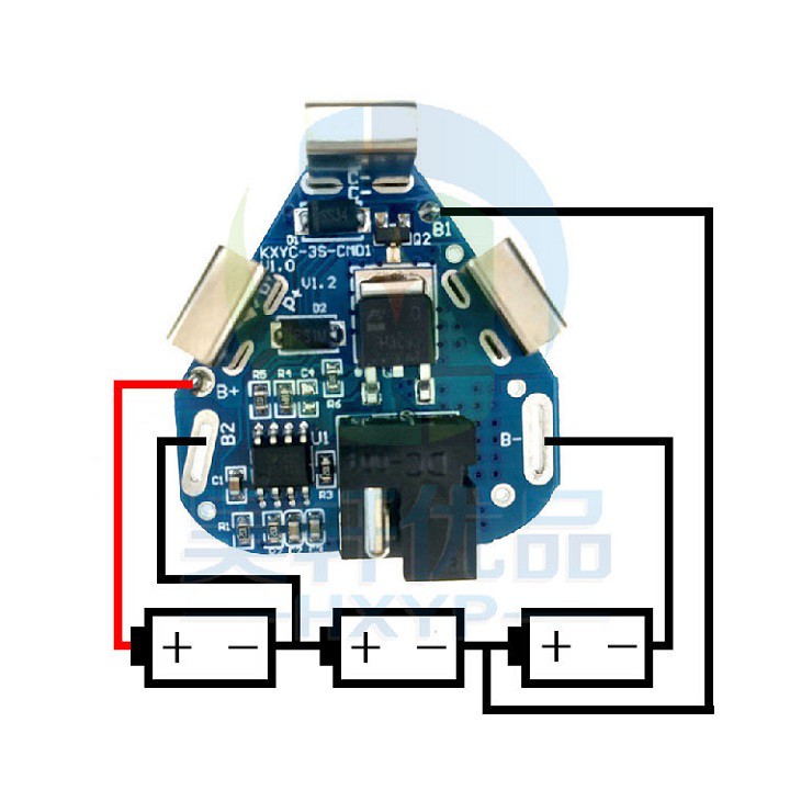 Mạch Sạc Và Bảo Vệ Pin 3S 12V Chế Pin Máy Khoan