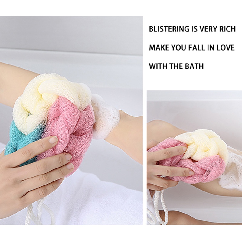 [Hàng mới về] Dải xốp lưới tắm tẩy tế bào chết màu sắc giao ngẫu nhiên