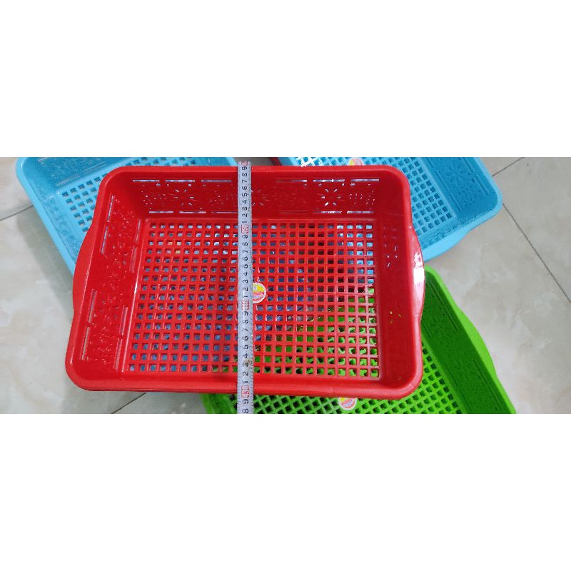 rổ chữ nhật siêu to kích thước 42x 30x10cm  nhựa PP nguyên chất