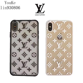 Ốp Điện Thoại Trong Suốt Họa Tiết LV Cho iPhone12 SE2 IX XR XS 11 12 Mini 12ProMax