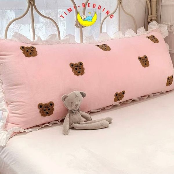 Gối tựa đầu giường nơ bèo cute đáng yêu, màu sắc nhẹ nhàng, trẻ trung - Timibedding