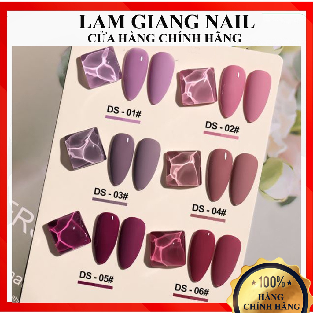 Sơn gel AS 6 màu đậu đỏ DS chọn lẻ chai 15ml