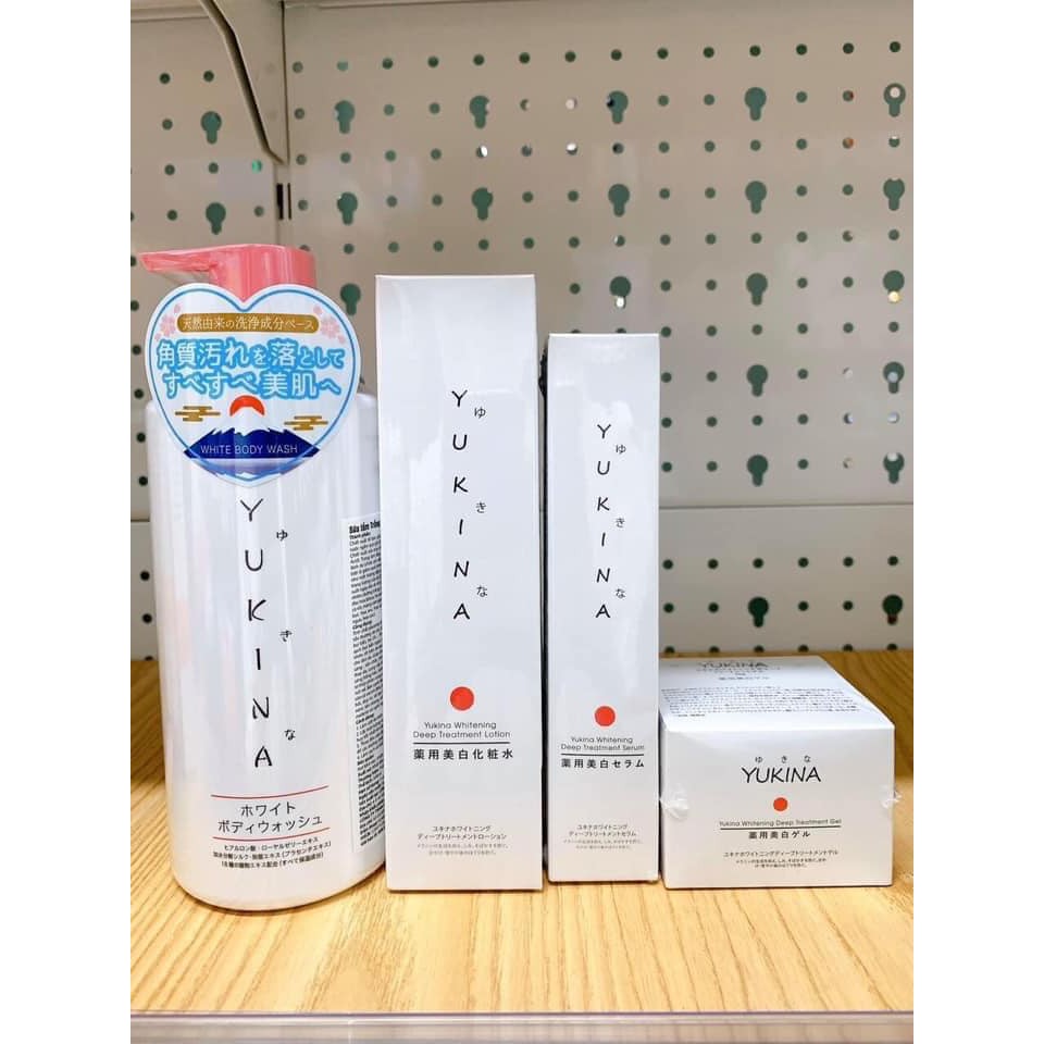 Nước Hoa Hồng Trắng Da Giảm Nám Tàn Nhang Chuyên Sâu Yukina 150ml Whitening Deep Treatment Lotion NHẬT BẢN