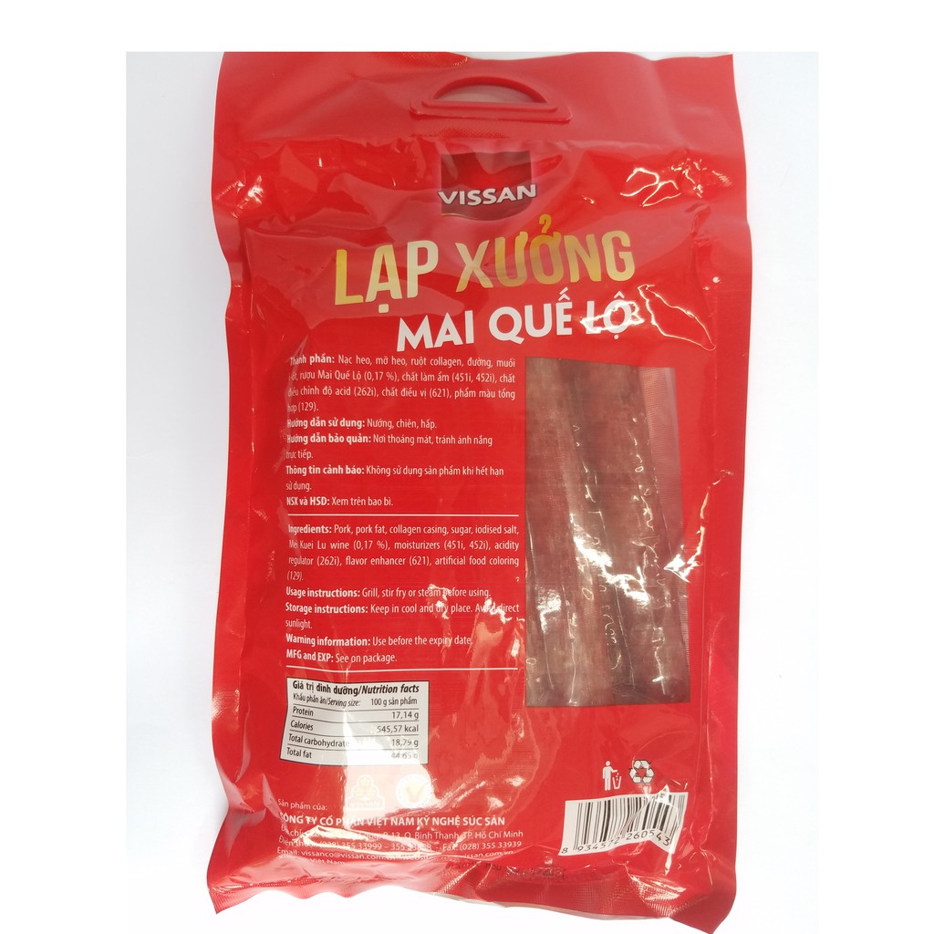 1 KG  LẠP XƯỞNG MAI QUẾ LỘ 500G